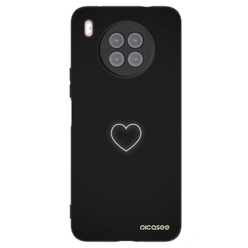 Picasee Huawei Nova 8i Hülle - Schwarzes Silikon - Heart
