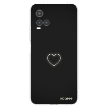 Picasee Vivo Y33s Hülle - Transparentes Silikon - Heart