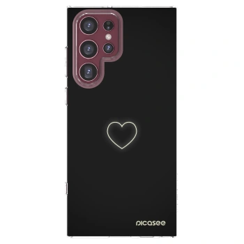 Picasee Samsung Galaxy S22 Ultra 5G Hülle - Transparentes Silikon - Heart