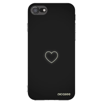 Picasee Apple iPhone SE 2022 Hülle - Transparentes Silikon - Heart
