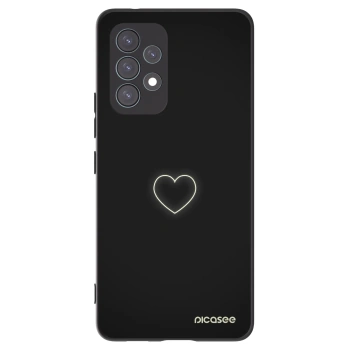 Picasee Samsung Galaxy A53 5G A536 Hülle - Schwarzes Silikon - Heart