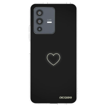 Picasee Vivo V23 5G Hülle - Transparentes Silikon - Heart