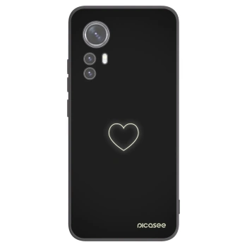 Picasee Xiaomi 12X Hülle - Schwarzes Silikon - Heart