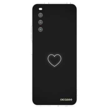 Picasee Sony Xperia 10 IV 5G Hülle - Transparentes Silikon - Heart