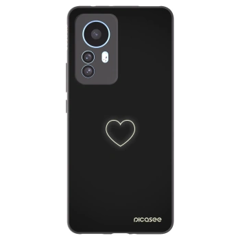 Picasee Xiaomi 12T Hülle - Schwarzes Silikon - Heart