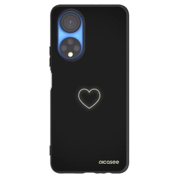 Picasee Honor X7 Hülle - Schwarzes Silikon - Heart