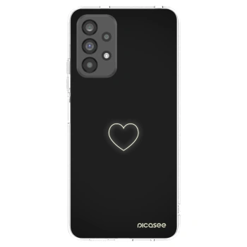 Picasee Samsung Galaxy A73 5G Hülle - Transparentes Silikon - Heart