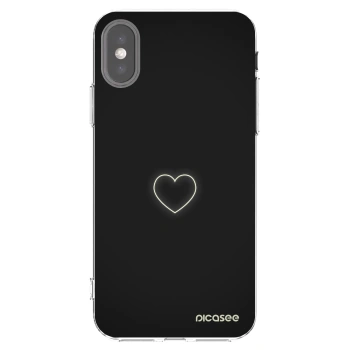 Picasee Apple iPhone X/XS Hülle - Transparentes Silikon - Heart
