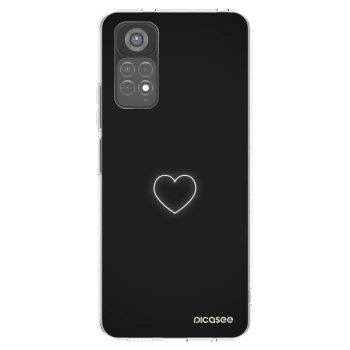 Picasee Xiaomi Redmi Note 11S 5G Hülle - Transparentes Silikon - Heart