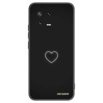 Picasee Xiaomi 13 Pro Hülle - Schwarzes Silikon - Heart