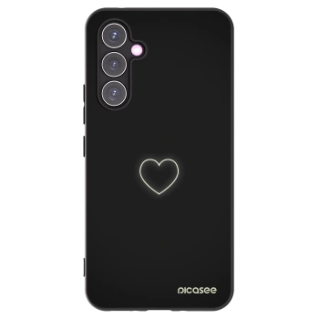 Picasee Samsung Galaxy A54 5G A546B Hülle - Schwarzes Silikon - Heart
