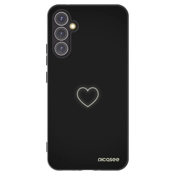Picasee Samsung Galaxy A34 5G A346B Hülle - Schwarzes Silikon - Heart