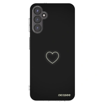 Picasee Samsung Galaxy A14 4G A145R Hülle - Transparentes Silikon - Heart