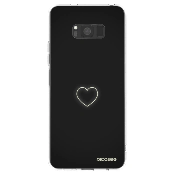 Picasee Samsung Galaxy S8 G950F Hülle - Transparentes Silikon - Heart