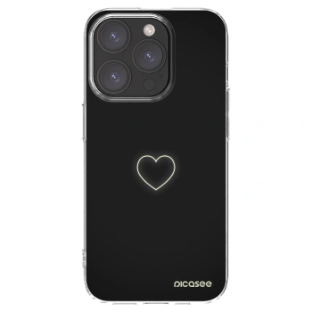 Picasee Apple iPhone 15 Pro Hülle - Transparentes Silikon - Heart