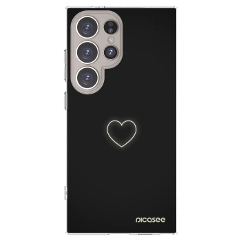 Picasee Samsung Galaxy S24 Ultra S928B 5G Hülle - Transparentes Silikon - Heart