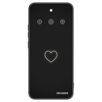 Picasee Realme 11 Pro+ Hülle - Schwarzes Silikon - Heart
