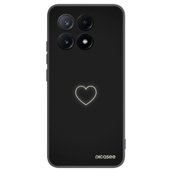 Picasee Xiaomi Poco X6 Pro Hülle - Schwarzes Silikon - Heart