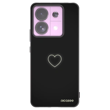 Picasee Xiaomi Redmi Note 13 Pro 5G Hülle - Schwarzes Silikon - Heart