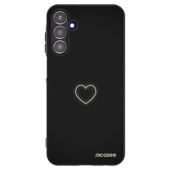 Picasee Samsung Galaxy A15 A156B 5G Hülle - Schwarzes Silikon - Heart