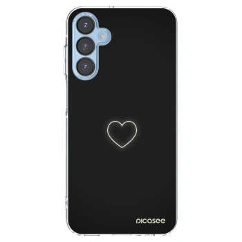 Picasee Samsung Galaxy A15 A156B 5G Hülle - Transparentes Silikon - Heart