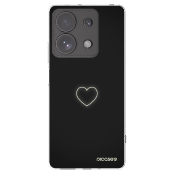 Picasee Xiaomi Redmi Note 13 Pro 4G Hülle - Transparentes Silikon - Heart