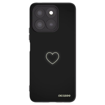 Picasee Honor X8b Hülle - Schwarzes Silikon - Heart