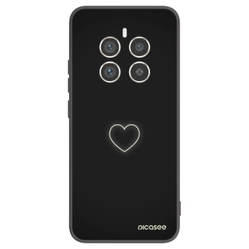 Picasee Realme 12 Pro 5G Hülle - Schwarzes Silikon - Heart