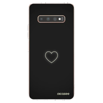 Picasee Samsung Galaxy S10 Plus G975 Hülle - Transparentes Silikon - Heart