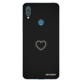Picasee Huawei Y7 2019 Hülle - Transparentes Silikon - Heart