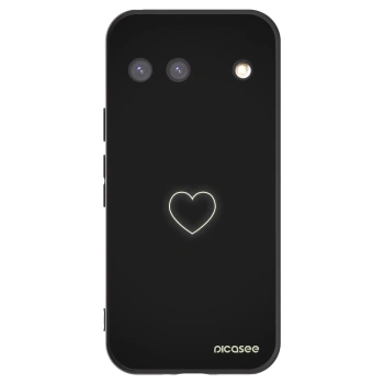 Picasee Google Pixel 9 Hülle - Schwarzes Silikon - Heart