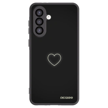 Picasee Samsung Galaxy A26 5G A266B Hülle - Schwarzes Silikon - Heart