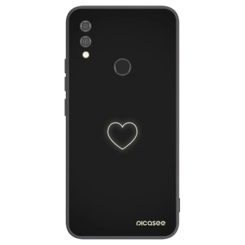 Picasee Xiaomi Redmi Note 7 Hülle - Schwarzes Silikon - Heart
