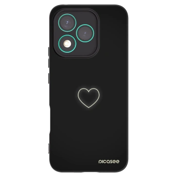 Picasee Honor 400 Lite 5G Hülle - Schwarzes Silikon - Heart