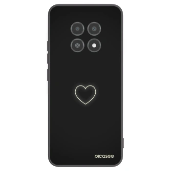 Picasee Realme 12X Hülle - Schwarzes Silikon - Heart