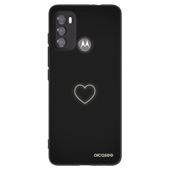 Picasee Motorola Edge 60 5G Hülle - Schwarzes Silikon - Heart