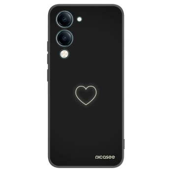 Picasee Vivo Y29s 5G Hülle - Schwarzes Silikon - Heart