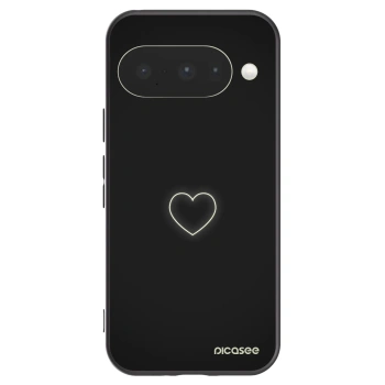 Picasee Google Pixel 10 Hülle - Schwarzes Silikon - Heart