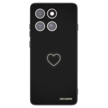 Picasee Motorola Edge 60 Fusion Hülle - Schwarzes Silikon - Heart