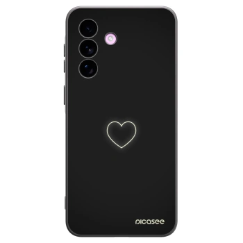 Picasee Samsung Galaxy A57 5G Hülle - Schwarzes Silikon - Heart