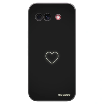Picasee Google Pixel 10a Hülle - Schwarzes Silikon - Heart