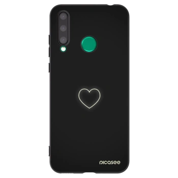 Picasee Honor 20 Lite Hülle - Schwarzes Silikon - Heart