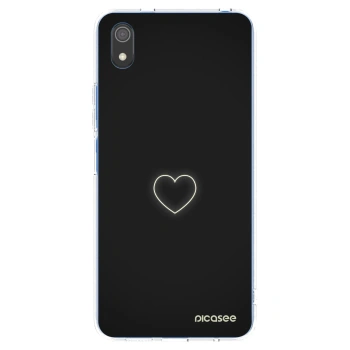 Picasee Xiaomi Redmi 7A Hülle - Transparentes Silikon - Heart