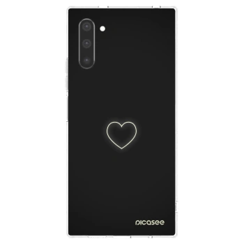 Picasee Samsung Galaxy Note 10 N970F Hülle - Transparentes Silikon - Heart