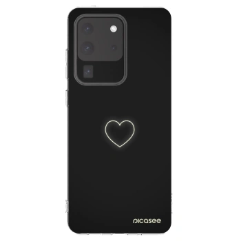 Picasee Samsung Galaxy S20 Ultra 5G G988F Hülle - Transparentes Silikon - Heart