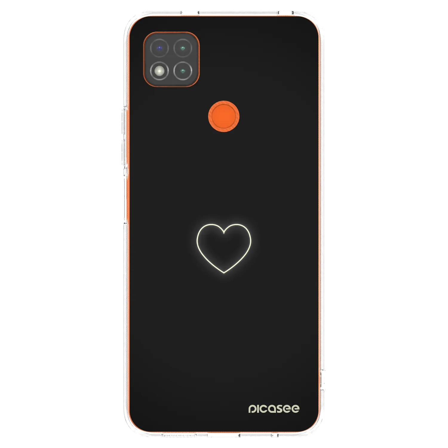 Picasee Xiaomi Redmi 9C Hülle - Transparentes Silikon - Heart