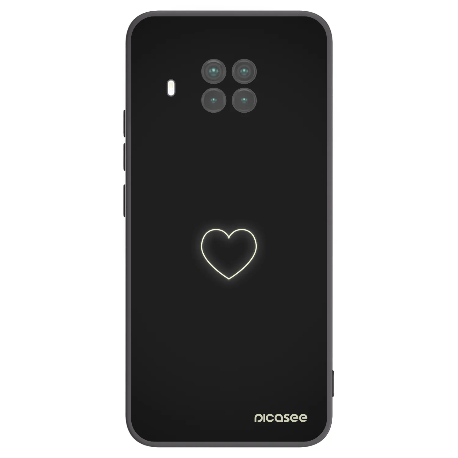 Picasee Xiaomi Mi 10T Lite Hülle - Schwarzes Silikon - Heart