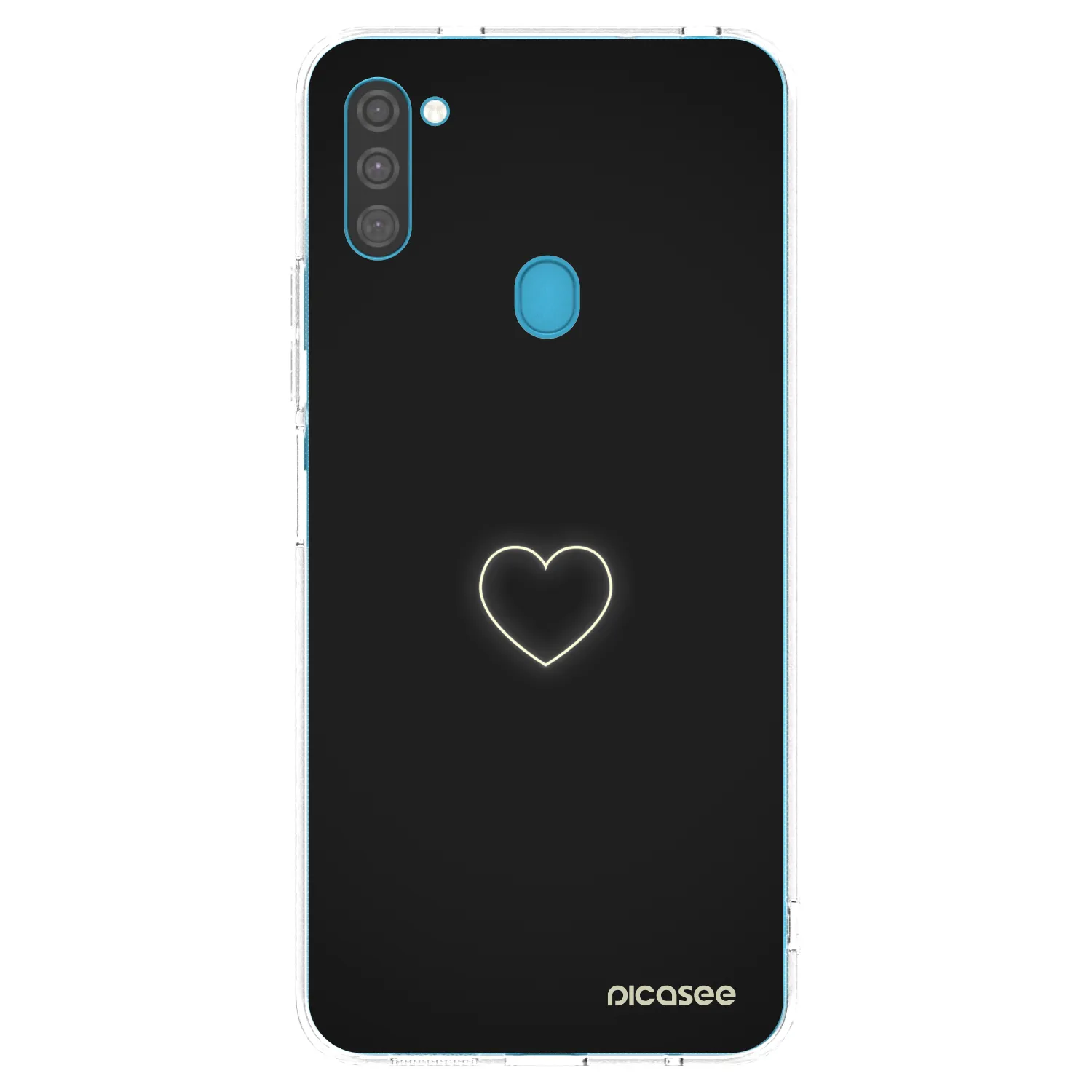 Picasee Samsung Galaxy M11 Hülle - Transparentes Silikon - Heart