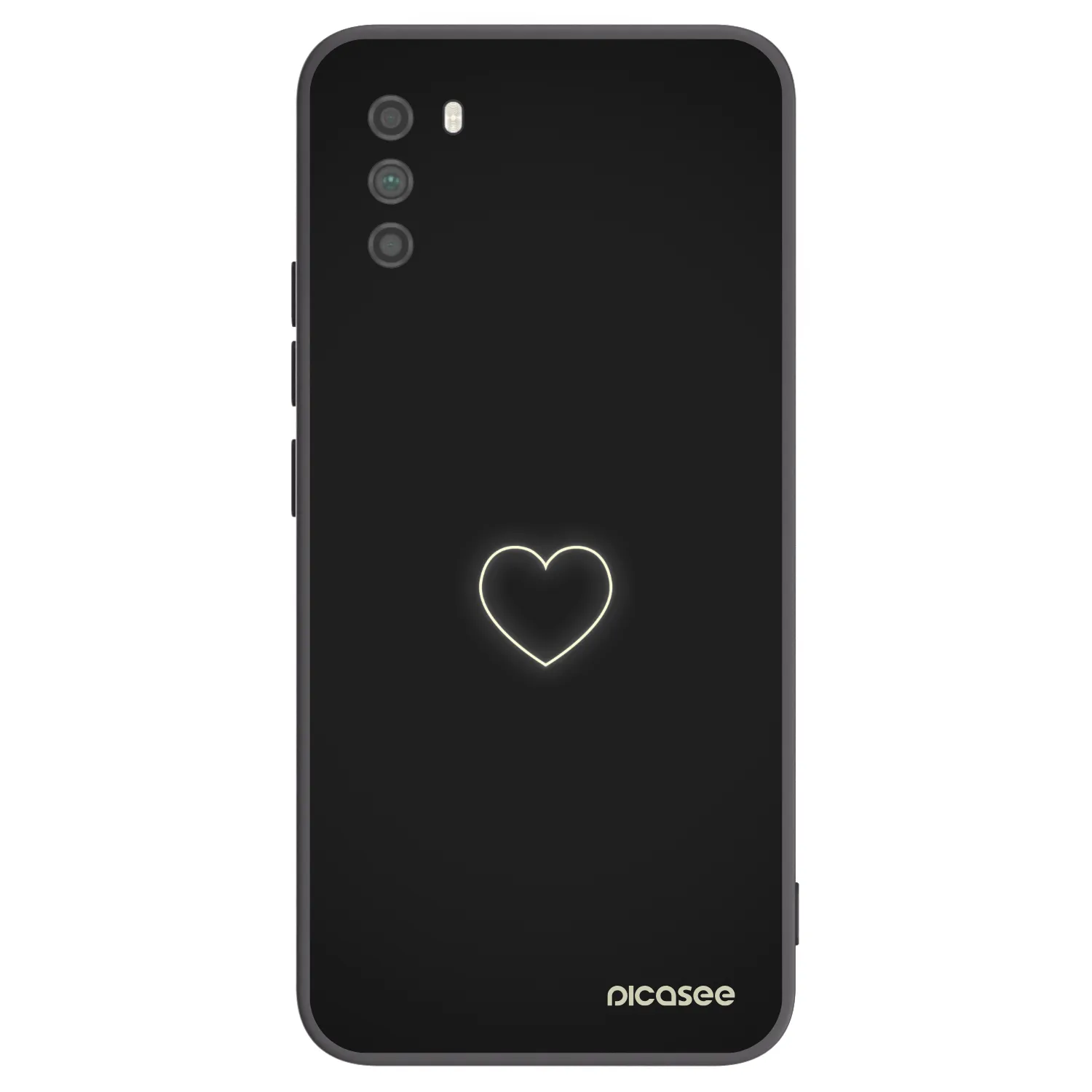 Picasee Xiaomi Poco M3 Hülle - Schwarzes Silikon - Heart