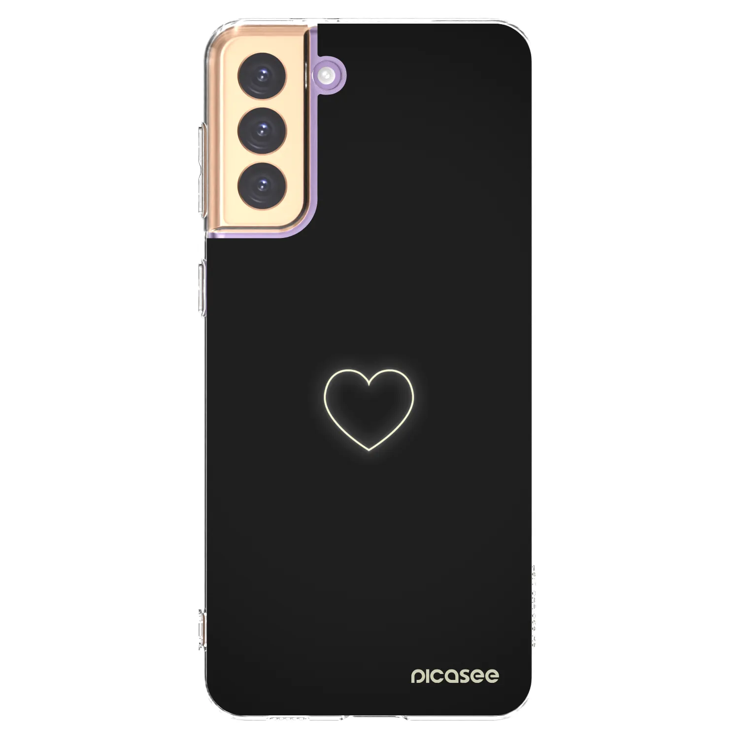 Picasee Samsung Galaxy S21+ 5G G996F Hülle - Transparentes Silikon - Heart
